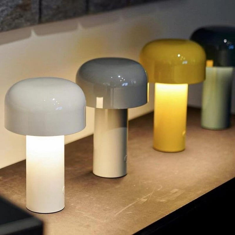 LED Table Lamp With Three-Color Dimming And Rechargeable Battery