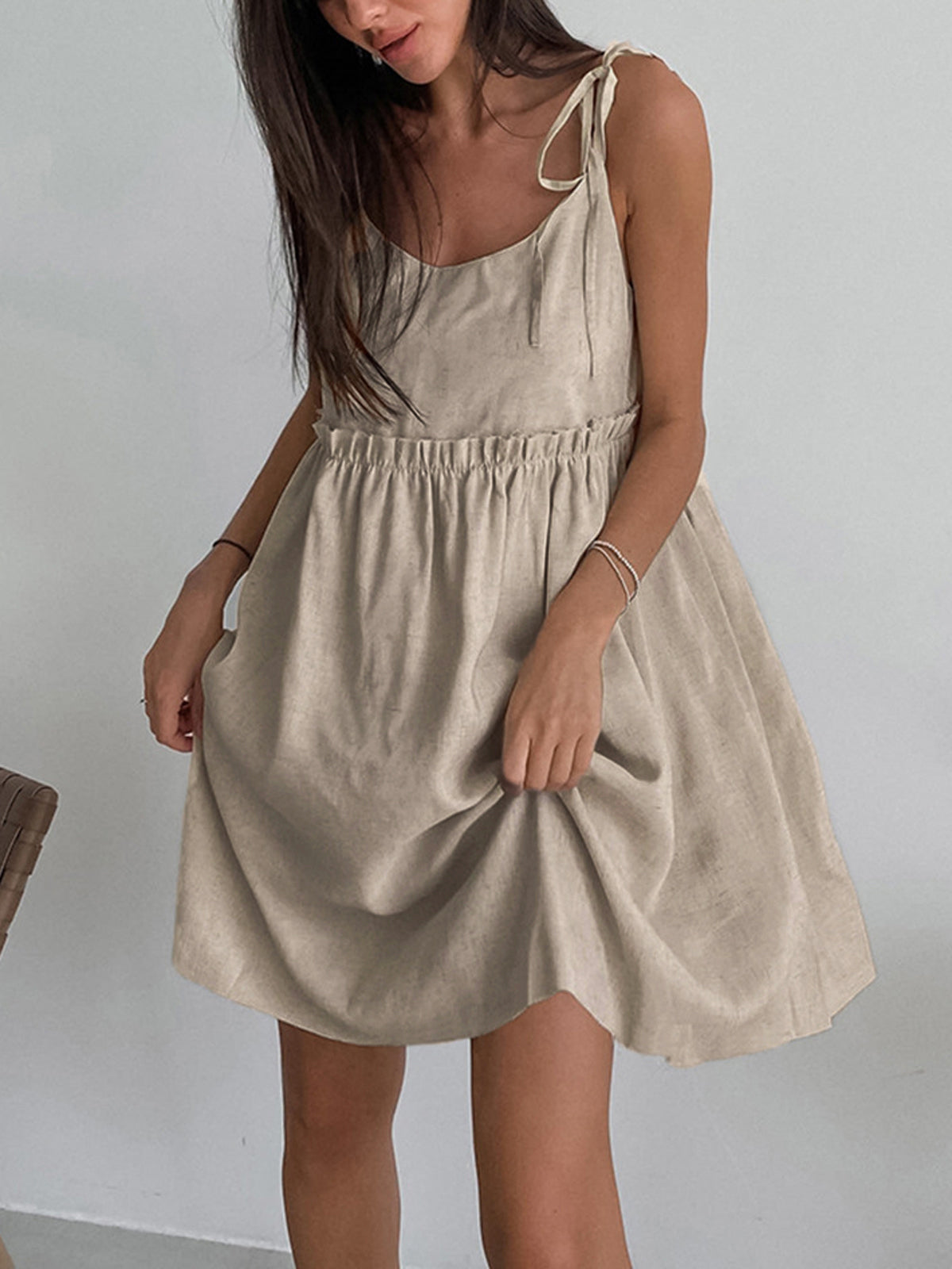 Lace Shoulder Mini Dress