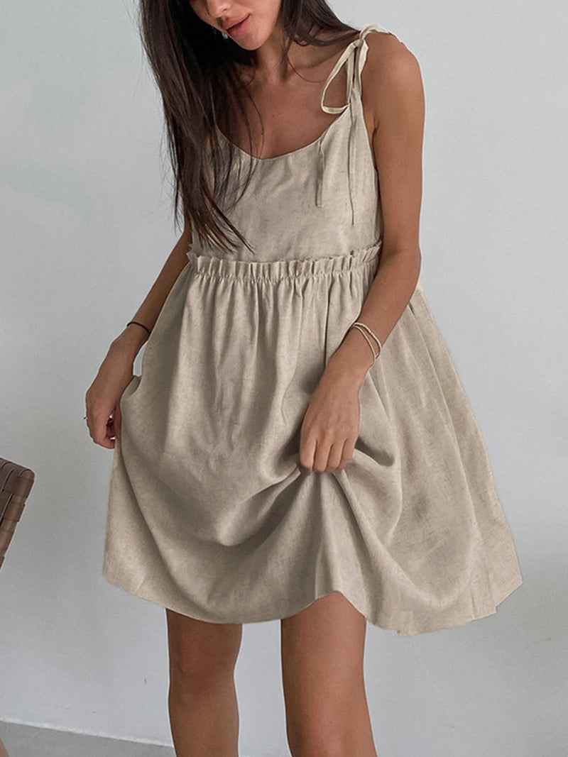 Lace Shoulder Mini Dress