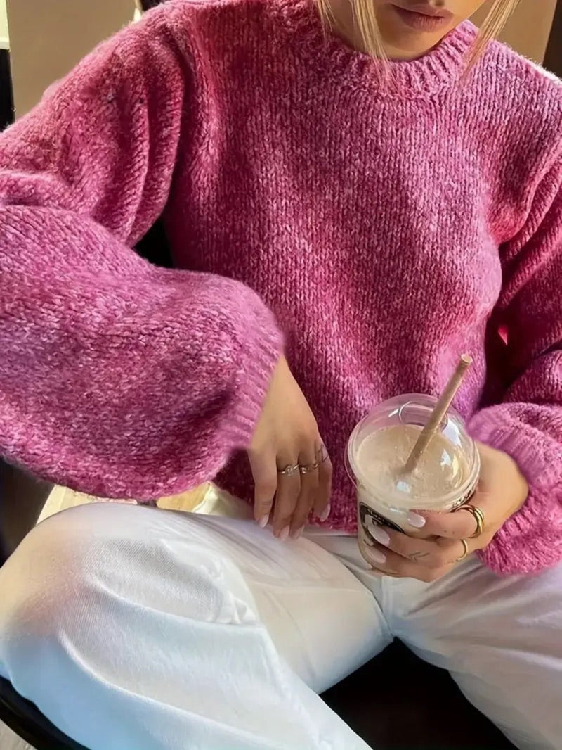 Lace Up Backless Knit Sweater