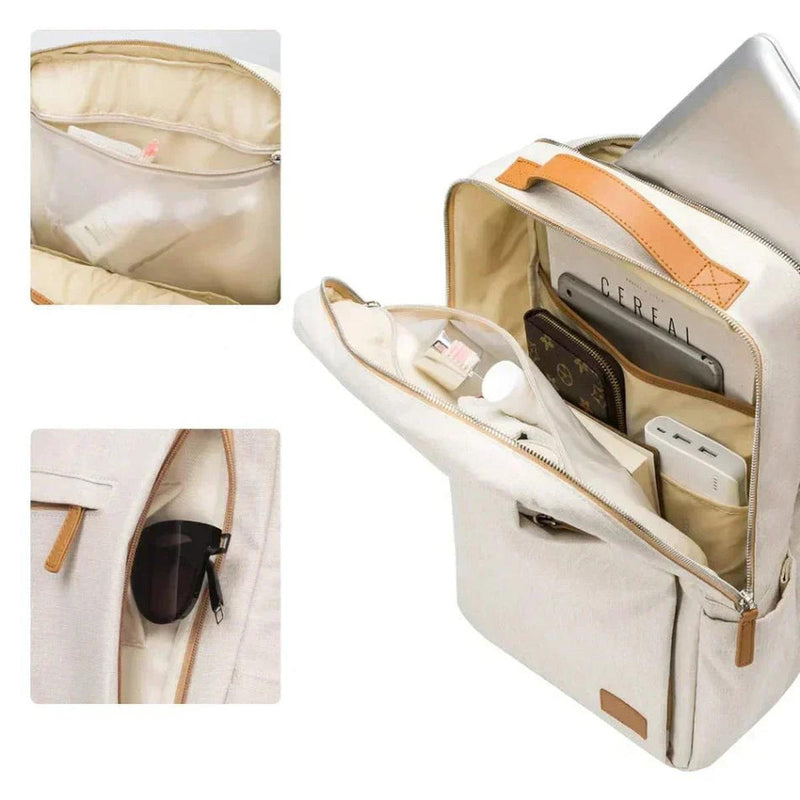 Laptop Backpack With USB Charging Port And Padded Compartment