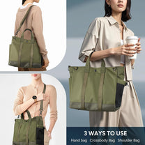 Laptop Shoulder Bag With Multiple Compartments And Adjustable Strap For 15.6&quot; Laptops