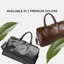 Large Capacity Leather Travel Duffel Bag - Lightweight And Durable Hand Luggage