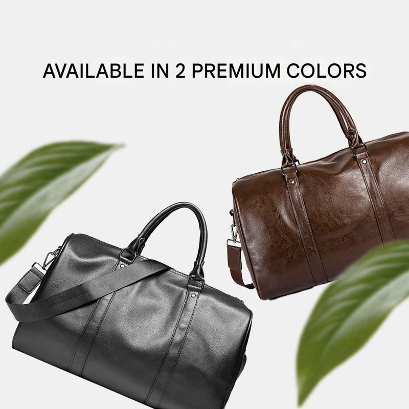 Large Capacity Leather Travel Duffel Bag - Lightweight And Durable Hand Luggage
