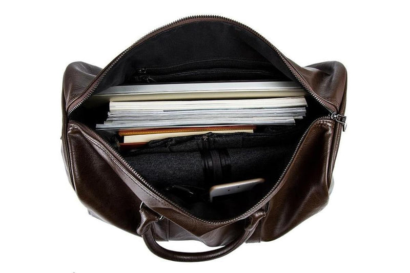 Large Capacity Leather Travel Duffel Bag - Lightweight And Durable Hand Luggage