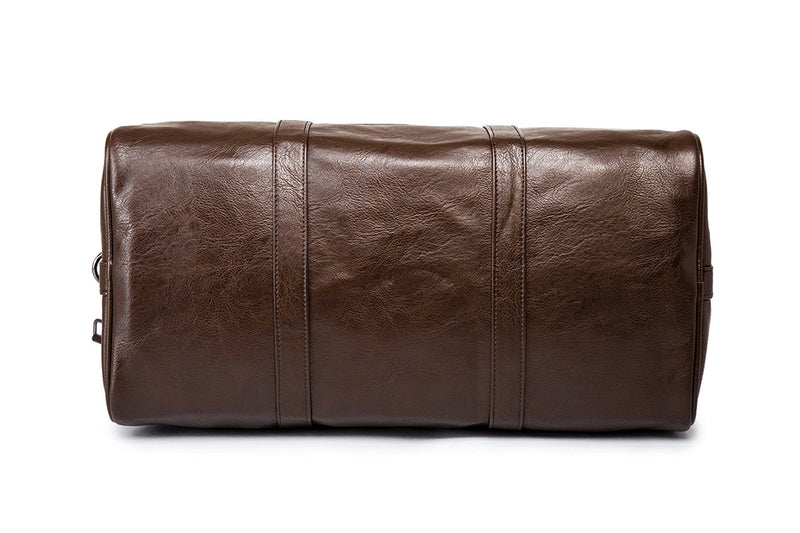 Large Capacity Leather Travel Duffel Bag - Lightweight And Durable Hand Luggage