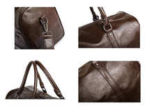 Large Capacity Leather Travel Duffel Bag - Lightweight And Durable Hand Luggage