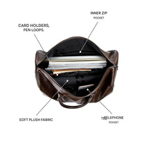 Large Capacity Leather Travel Duffel Bag - Lightweight And Durable Hand Luggage