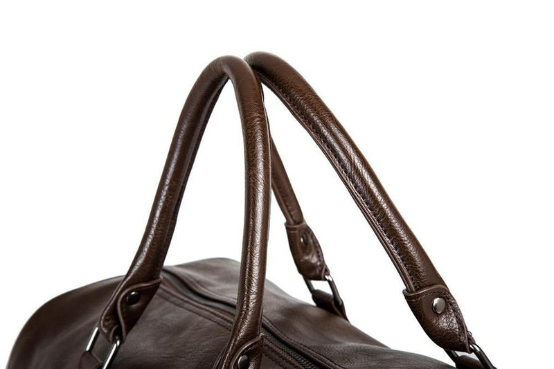 Large Capacity Leather Travel Duffel Bag - Lightweight And Durable Hand Luggage