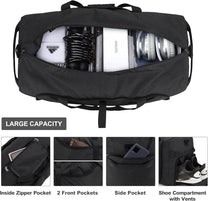 Large Foldable Travel Duffle Bag With Shoe Compartment - Water-Resistant And Durable