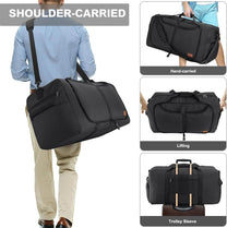 Large Foldable Travel Duffle Bag With Shoe Compartment - Water-Resistant And Durable