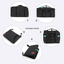 Large Foldable Travel Duffle Bag With Shoe Compartment - Water-Resistant And Durable