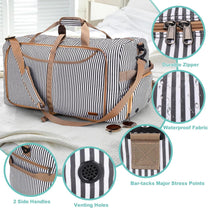 Large Foldable Travel Duffle Bag With Shoe Compartment - Water-Resistant And Durable