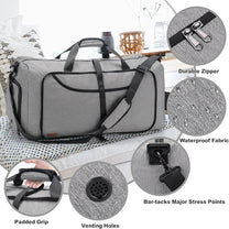 Large Foldable Travel Duffle Bag With Shoe Compartment - Water-Resistant And Durable