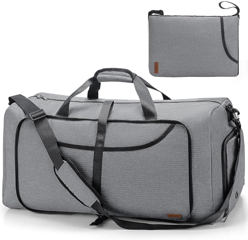 Large Foldable Travel Duffle Bag With Shoe Compartment - Water-Resistant And Durable