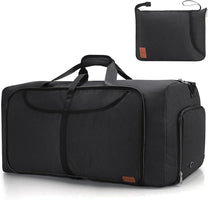 Large Foldable Travel Duffle Bag With Shoe Compartment - Water-Resistant And Durable