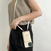 Leather Crossbody Phone Case With Card Holder