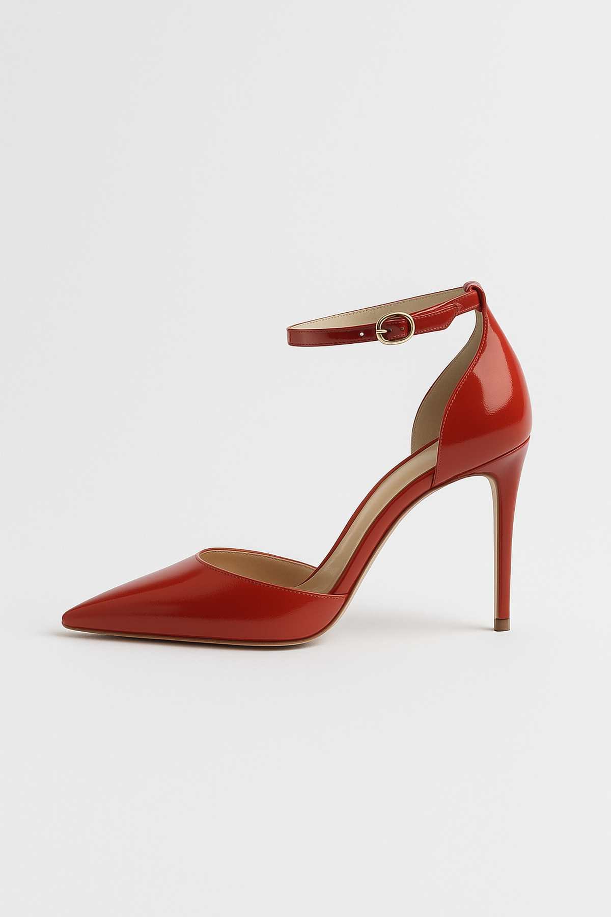 Leather Red Sole Stiletto Pumps