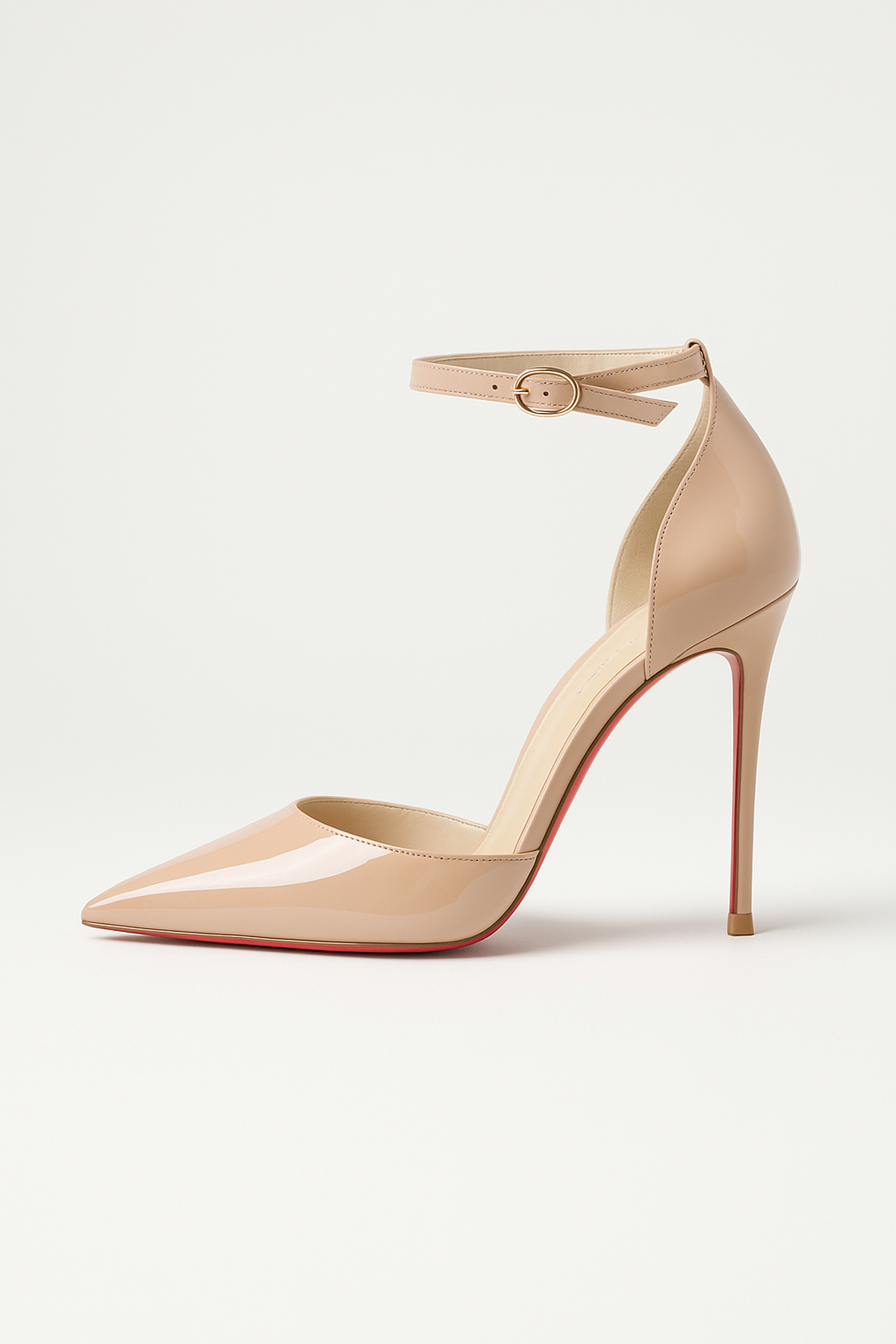 Leather Red Sole Stiletto Pumps