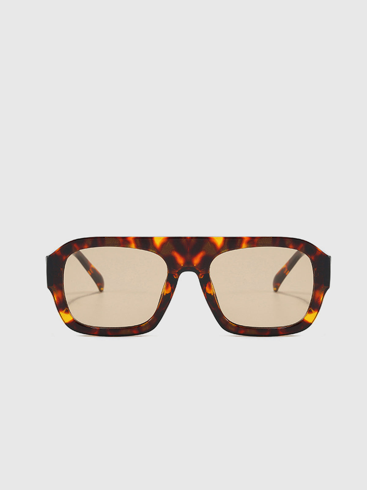 Leopard Square Sunglasses