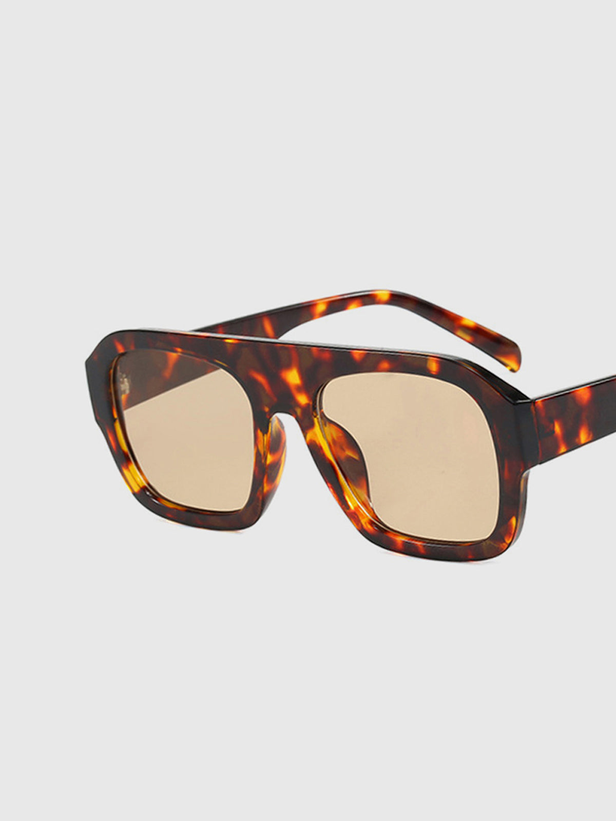Leopard Square Sunglasses