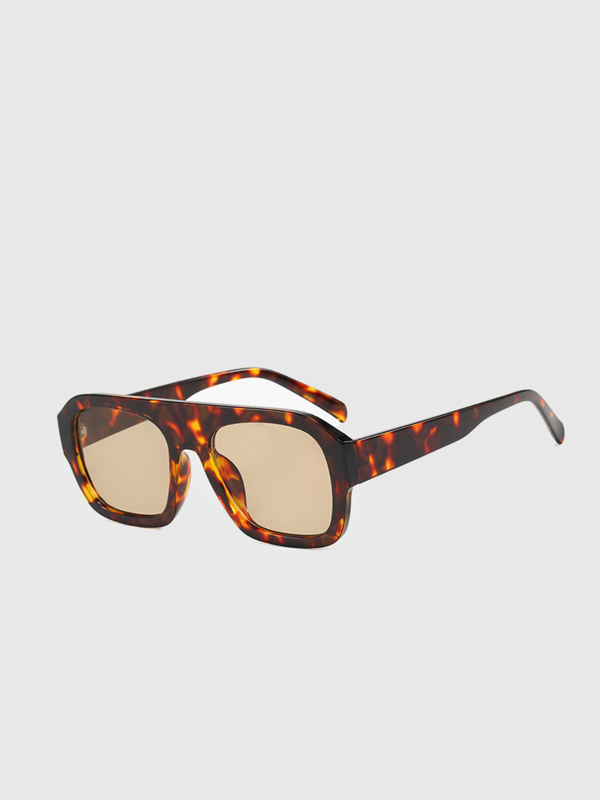 Leopard Square Sunglasses