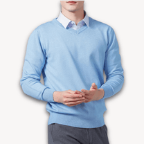 Lightweight Cashmere V-Neck Sweater For Men