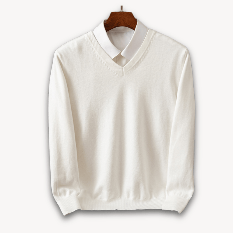 Lightweight Cashmere V-Neck Sweater For Men