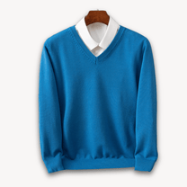 Lightweight Cashmere V-Neck Sweater For Men
