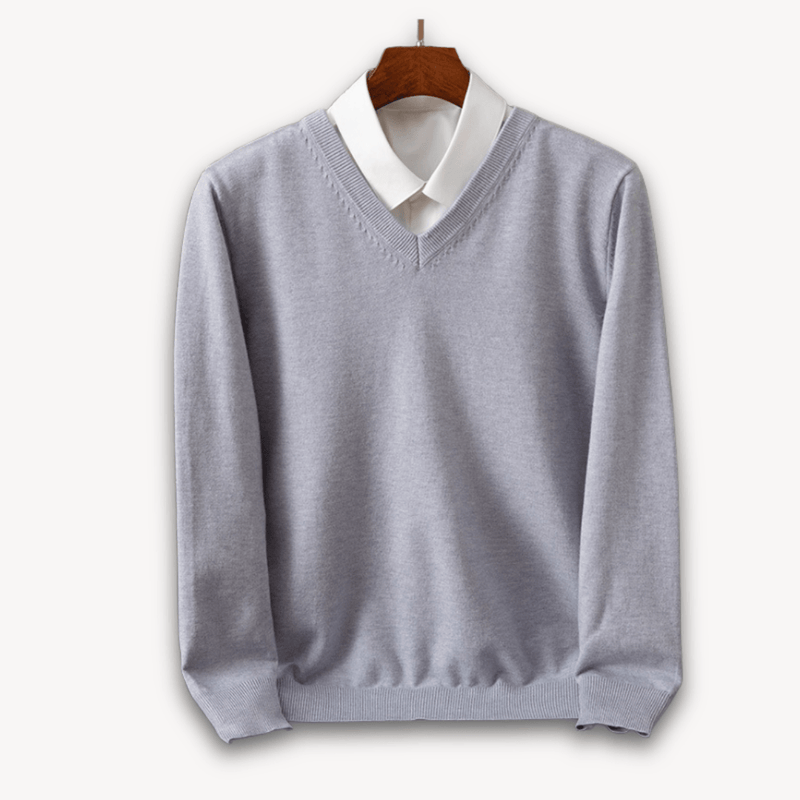 Lightweight Cashmere V-Neck Sweater For Men