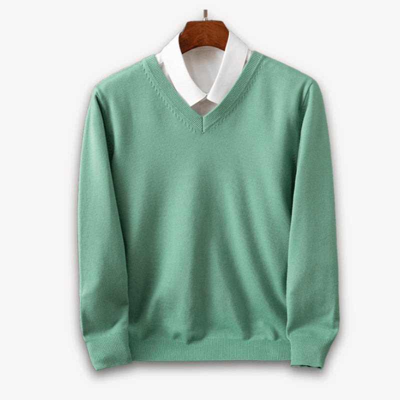Lightweight Cashmere V-Neck Sweater For Men