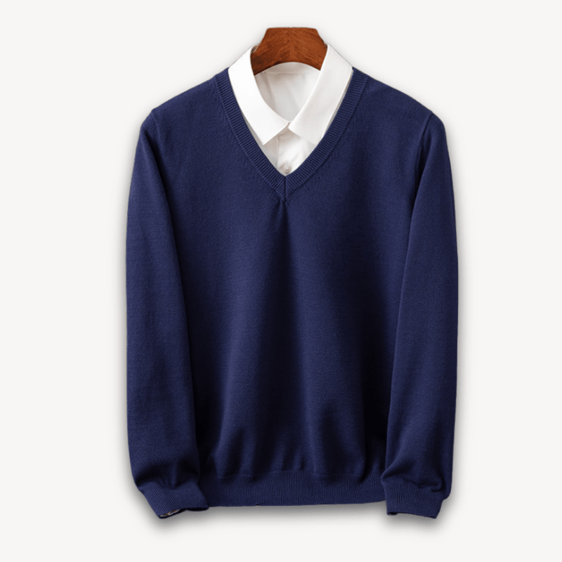 Lightweight Cashmere V-Neck Sweater For Men