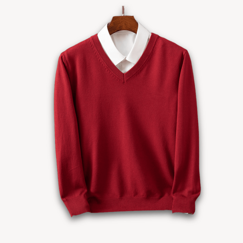 Lightweight Cashmere V-Neck Sweater For Men