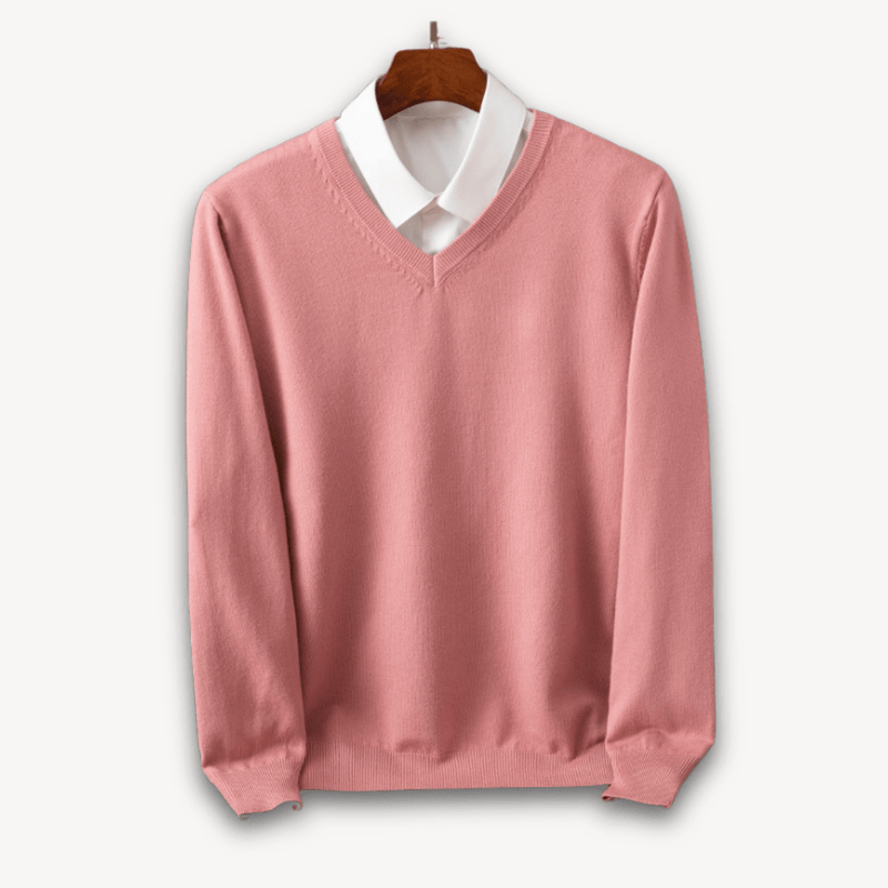 Lightweight Cashmere V-Neck Sweater For Men