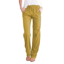Lightweight Elastic Waist Summer Pants For Women
