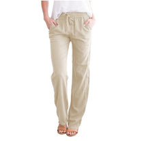 Lightweight Elastic Waist Summer Pants For Women