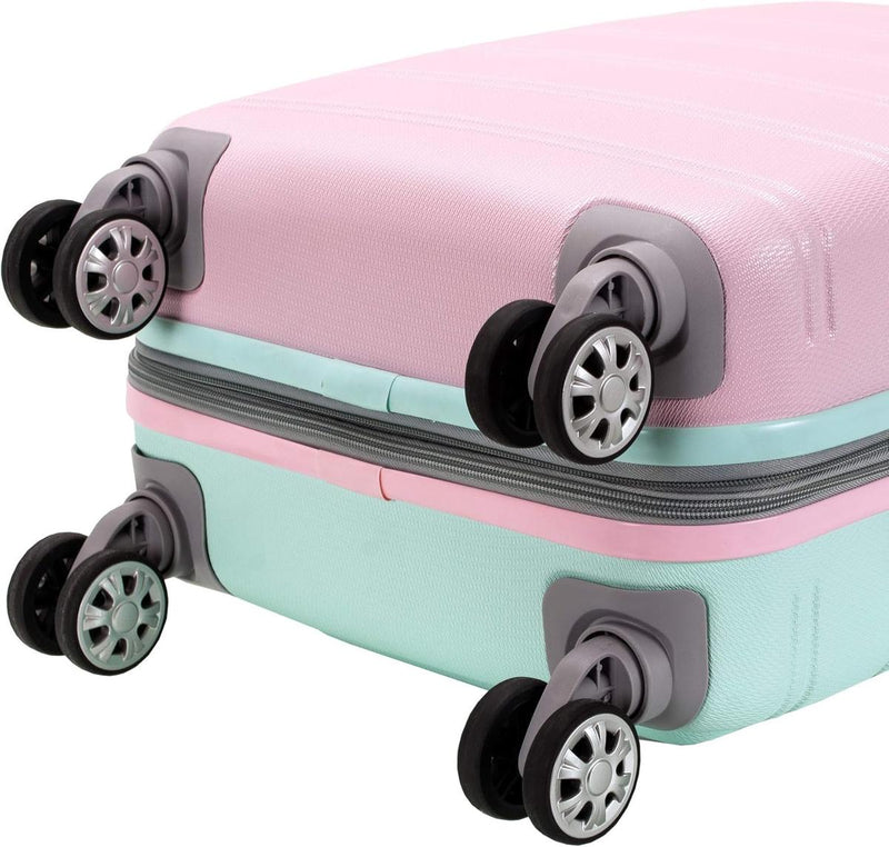 Lightweight Expandable Hard Shell Suitcase With Double Spinner Wheels