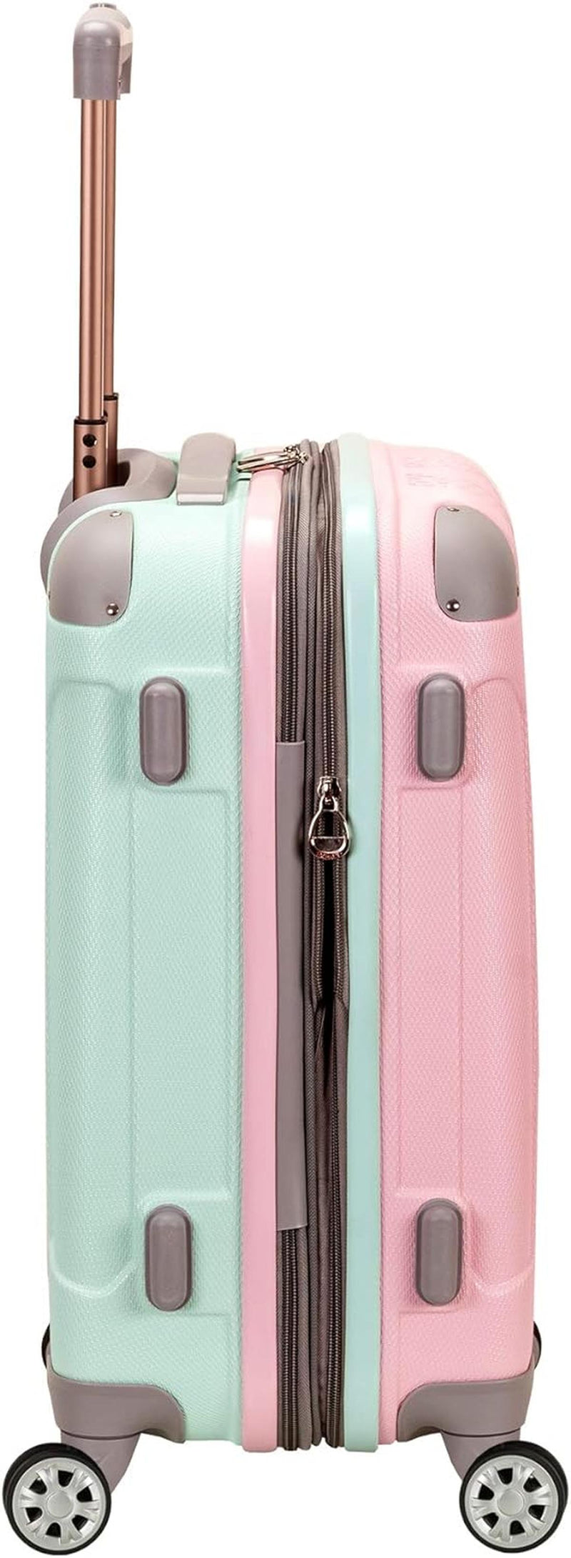 Lightweight Expandable Hard Shell Suitcase With Double Spinner Wheels