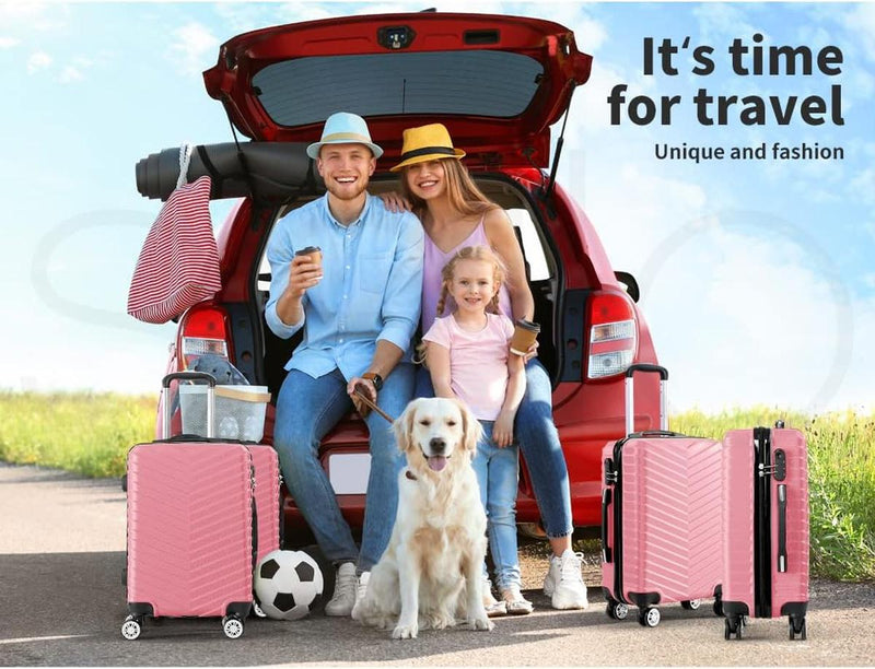 Lightweight Hard Shell Hand Luggage Suitcase With Lock And Spinner Wheels