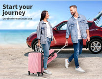 Lightweight Hard Shell Hand Luggage Suitcase With Lock And Spinner Wheels