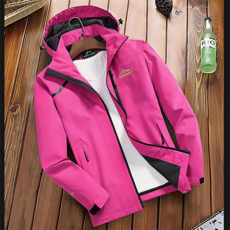 Lightweight Hooded Water-Resistant Rain Jacket