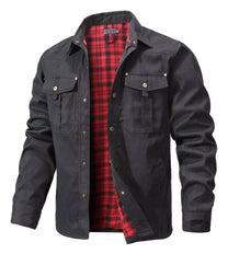 Lightweight Men&#39;s Flannel Jacket