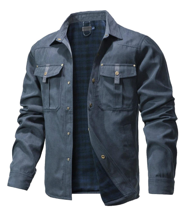 Lightweight Men&#39;s Flannel Jacket