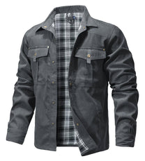 Lightweight Men&#39;s Flannel Jacket