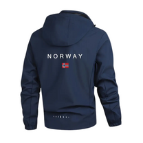Lightweight Men&#39;s Outdoor Jacket With Removable Hood, Breathable And Water-Repellent