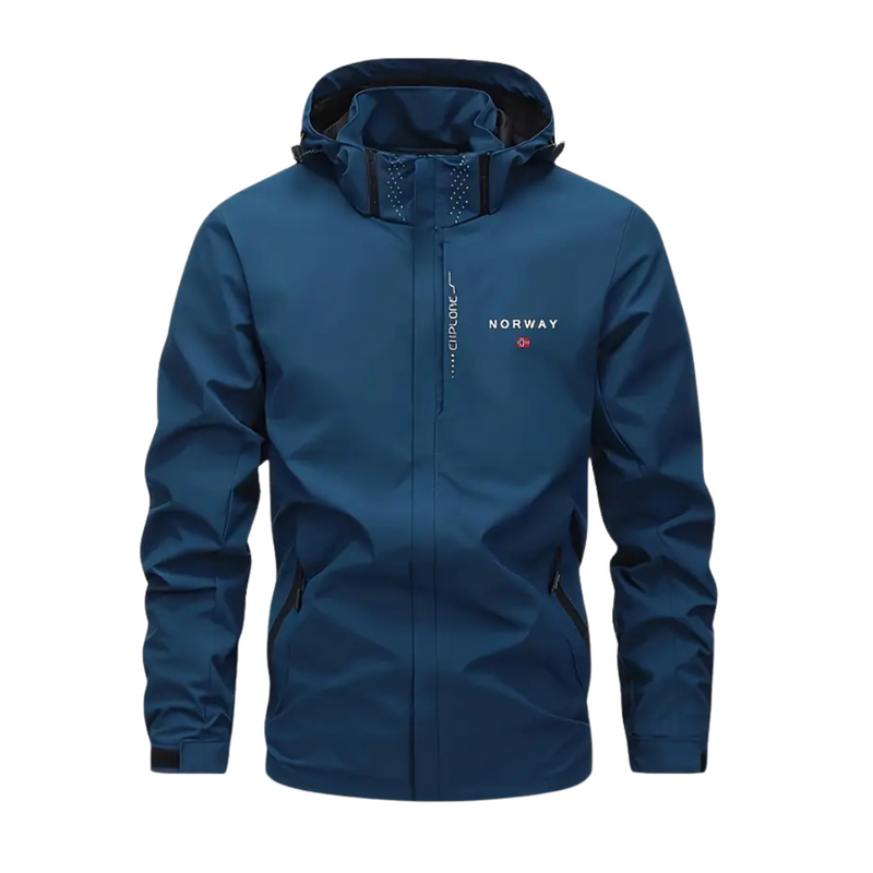 Lightweight Men&#39;s Outdoor Jacket With Removable Hood, Breathable And Water-Repellent