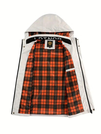 Lightweight Men&#39;s Waterproof Outdoor Jacket With Adjustable Hood