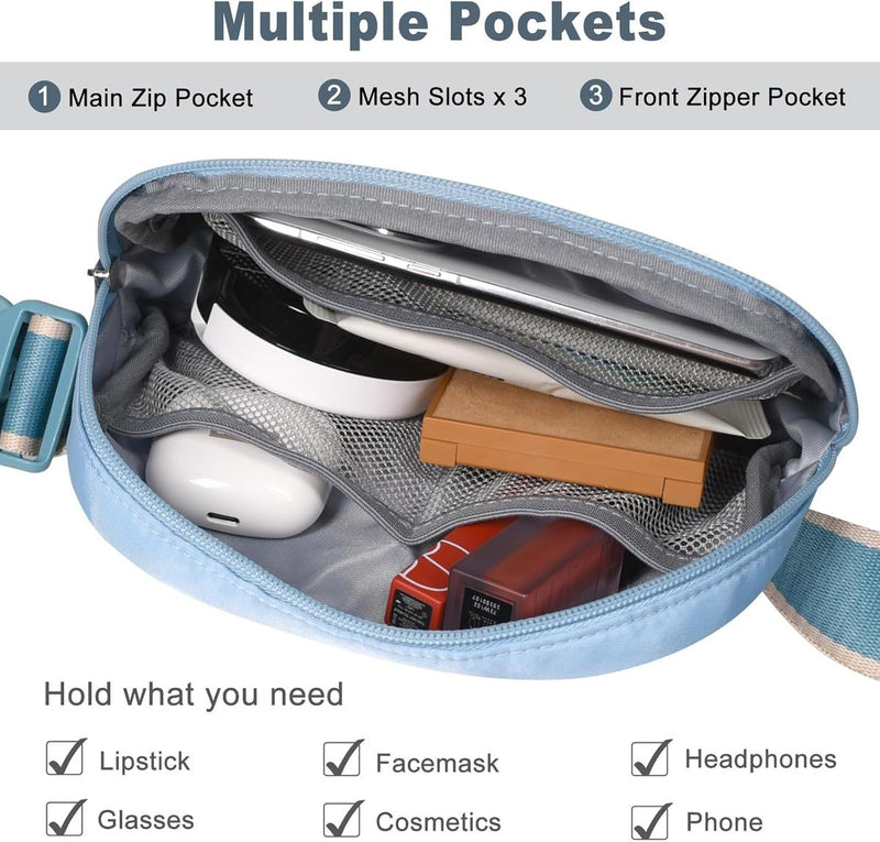 Lightweight Mini Crossbody Waist Bag With Adjustable Strap - Unisex Everyday Use (1+1 Free Offer)