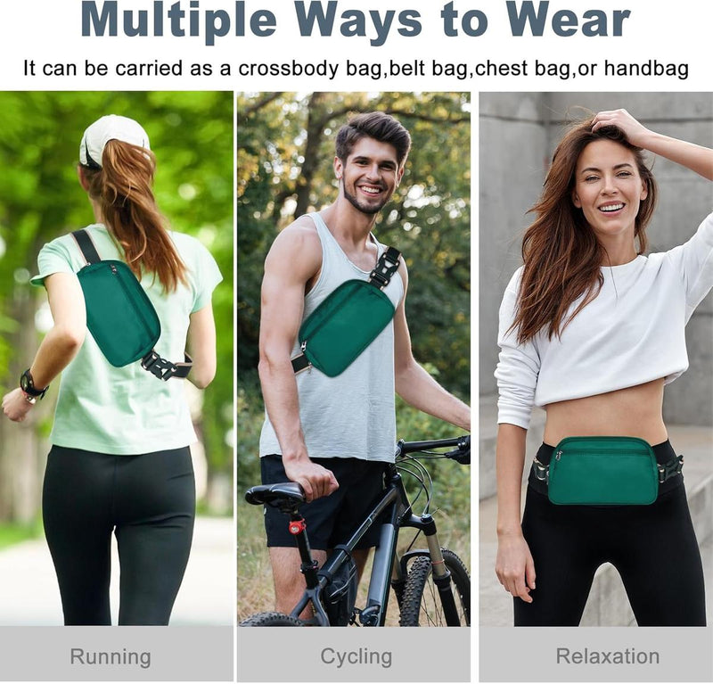Lightweight Mini Crossbody Waist Bag With Adjustable Strap - Unisex Everyday Use (1+1 Free Offer)