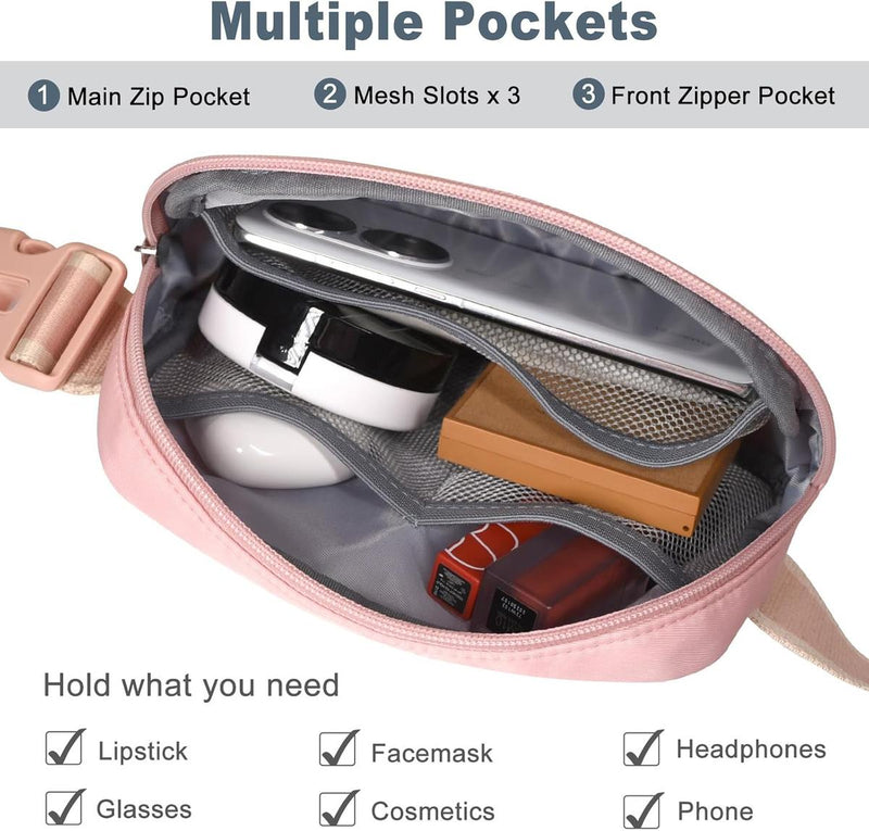 Lightweight Mini Crossbody Waist Bag With Adjustable Strap - Unisex Everyday Use (1+1 Free Offer)